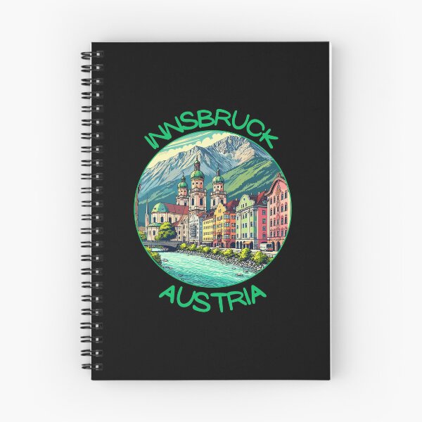 Item preview, Innsbruck in Austria (Tirol) Retro Art Travel Landscape designed and sold by MaateoDesign.