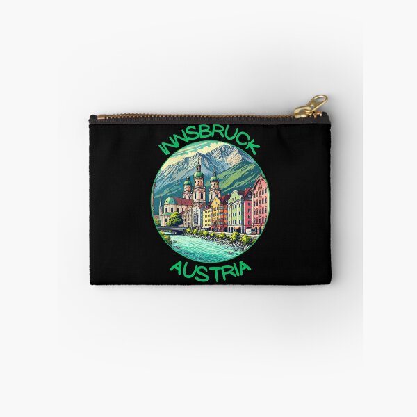 Item preview, Innsbruck in Austria (Tirol) Retro Art Travel Landscape designed and sold by MaateoDesign.