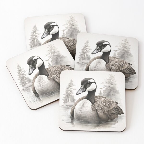 Item preview, Black and White Canada Goose Pencil Drawing! designed and sold by Pencil-Art.
