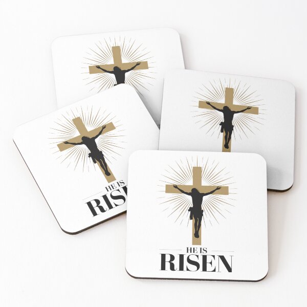 Item preview, He Is Risen Cross Resurrection Art designed and sold by ZetaDream.