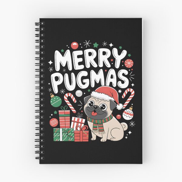 Item preview, Merry Pugmas Christmas Pug designed and sold by DomTeesHaven.