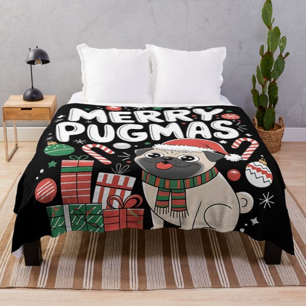 Item preview, Merry Pugmas Christmas Pug designed and sold by DomTeesHaven.