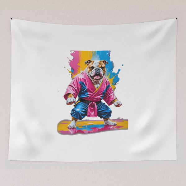 Item preview, Bulldog dog karate judoka design designed and sold by Dan9010.