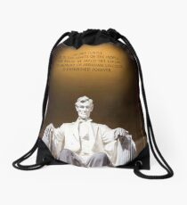 ABRAHAM LINCOLN Pop Art Drawstring Bag