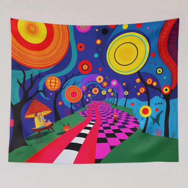 Item preview, Whimsical Mirage on a Vibrant Path designed and sold by Vitalka-uk.