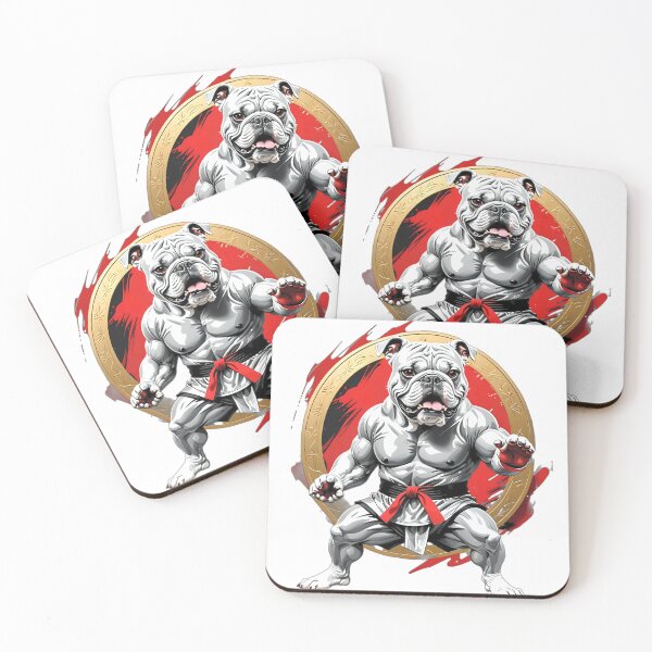 Item preview, Bulldog dog karate judoka design designed and sold by Dan9010.