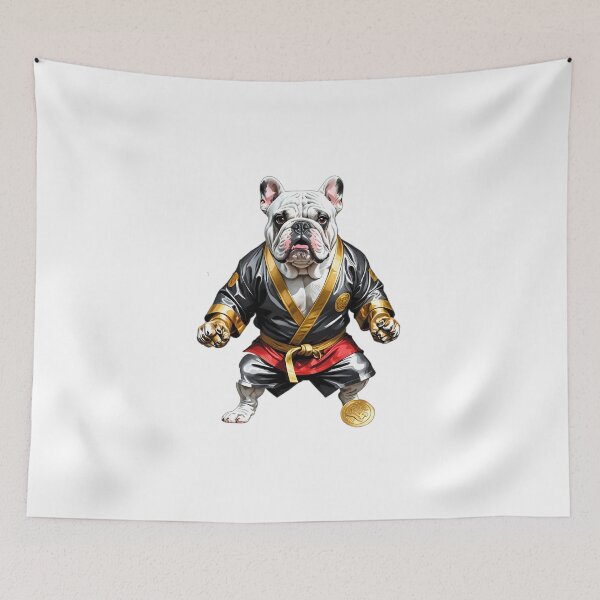 Item preview, Bulldog dog karate judoka design designed and sold by Dan9010.
