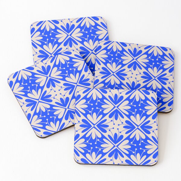 Item preview, Simple Floral Fun - Cobalt Blue designed and sold by marialindemann.