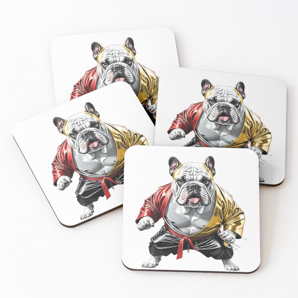 Item preview, Bulldog dog karate judoka design designed and sold by Dan9010.