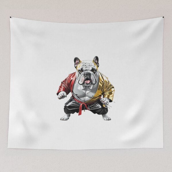 Item preview, Bulldog dog karate judoka design designed and sold by Dan9010.