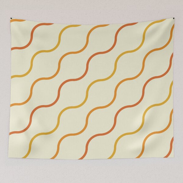 Item preview, Retro diagonal lines pattern in orange, red and yellow  designed and sold by Yasminepatterns .
