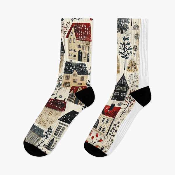 Item preview, Whimsical Snowy Villages with a Festive Touch designed and sold by Piotrek0001.