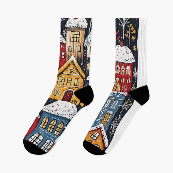 Item preview, Snowy Villages in Whimsical Winter Wonder designed and sold by Piotrek0001.