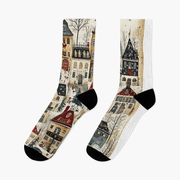 Item preview, Snow-Covered Villages Radiating Holiday Cheer designed and sold by Piotrek0001.