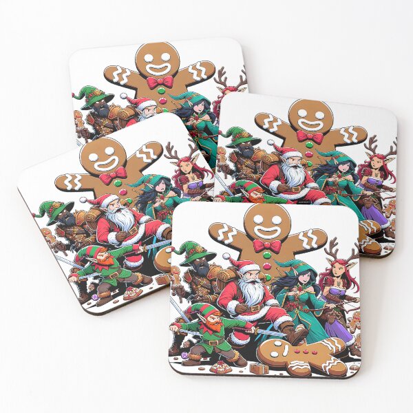 Item preview, Epic RPG Party vs Gingerbread Men – Holiday Fantasy Showdown designed and sold by NSB-Design.