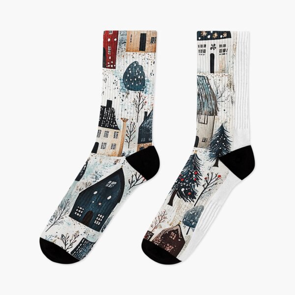 Item preview, Snowy Winter Villages with a Heartwarming Touch designed and sold by Piotrek0001.