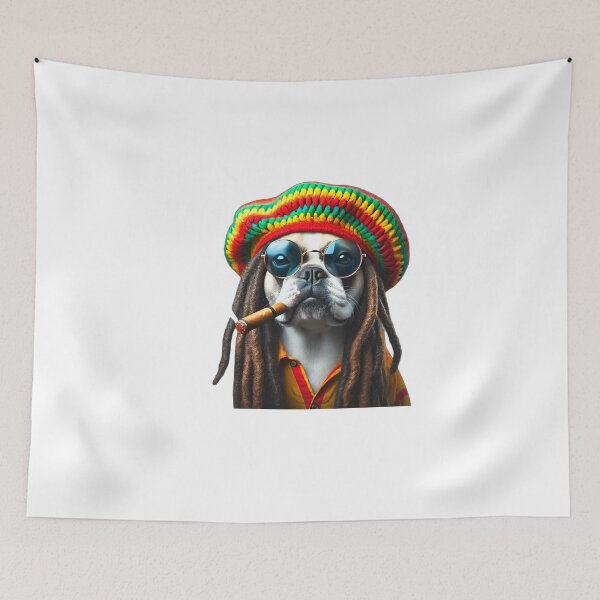 Item preview, Bulldog dog rasta reggae design designed and sold by Dan9010.