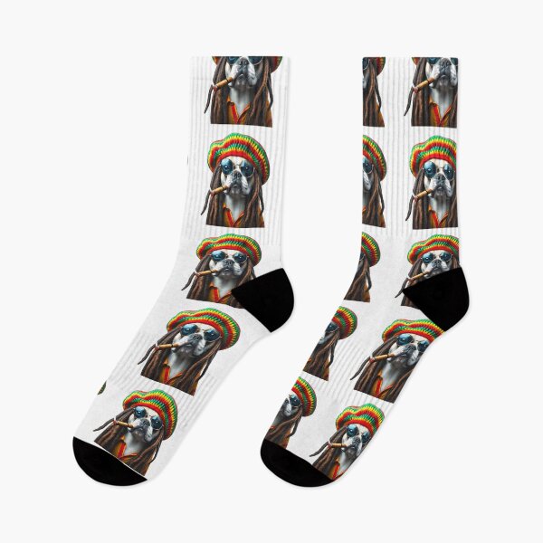 Item preview, Bulldog dog rasta reggae design designed and sold by Dan9010.