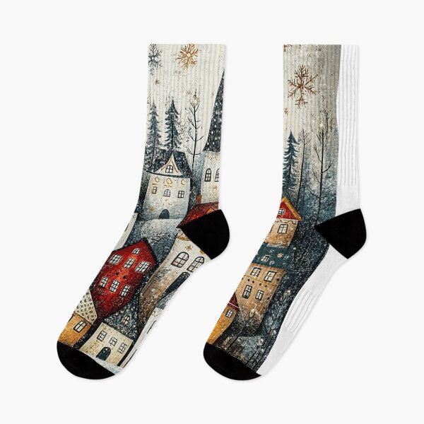Item preview, Wintery Villages Wrapped in Snow and Cheer designed and sold by Piotrek0001.