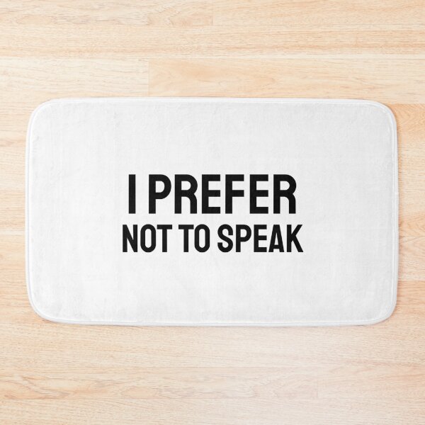Item preview, I Prefer not to Speak black designed and sold by VRedBaller.