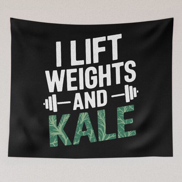 Item preview, Funny Fitness Quote I Lift Weights And Kale designed and sold by InsanseCreation.