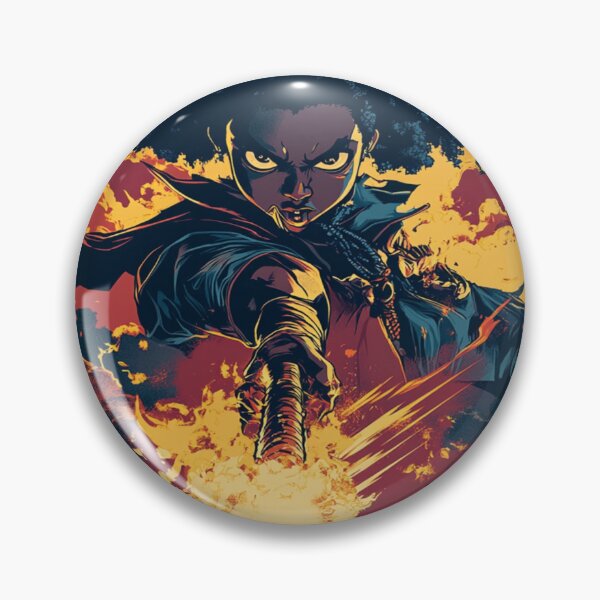 Item preview, The Flaming Duel: Witch Versus Shadows 魔法の戦士 designed and sold by PrintsByFrank.
