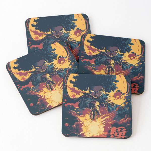 Item preview, The Flaming Duel: Witch Versus Shadows 魔法の戦士 designed and sold by PrintsByFrank.