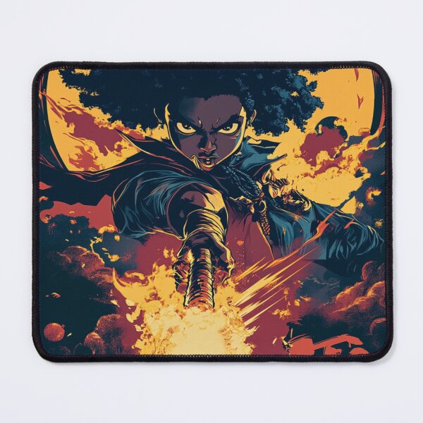 Item preview, The Flaming Duel: Witch Versus Shadows 魔法の戦士 designed and sold by PrintsByFrank.