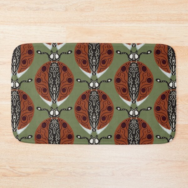 Item preview, Folklore ladybug, ladybug, bugs, insects, animals, ladybug in patterns designed and sold by Dormitria.