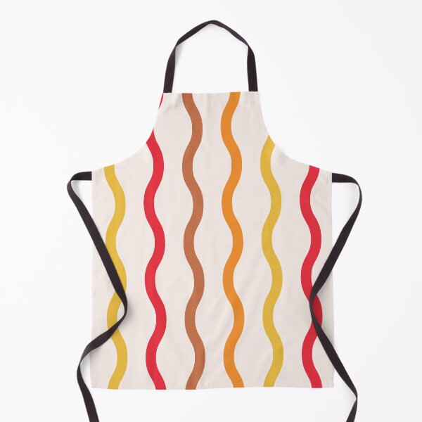 Item preview, Retro horizontal lines pattern in orange, red and yellow designed and sold by Yasminepatterns .