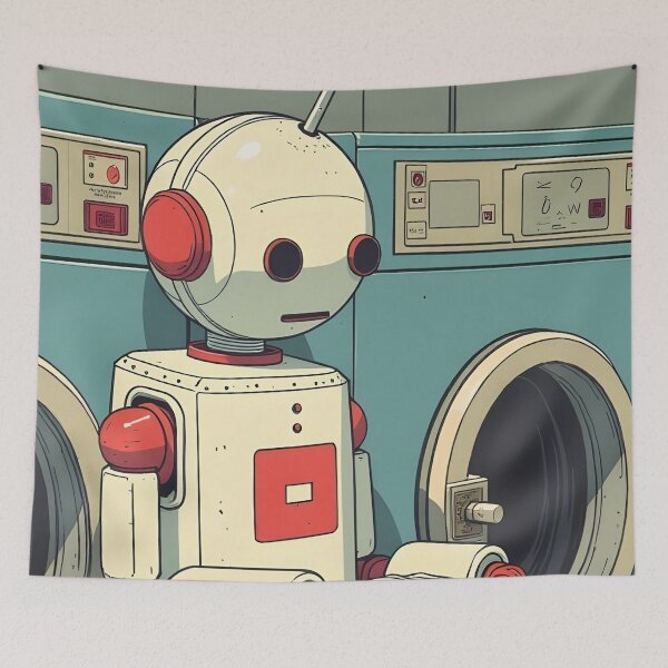 Item preview, Robot washes laundry designed and sold by Mauswohn.