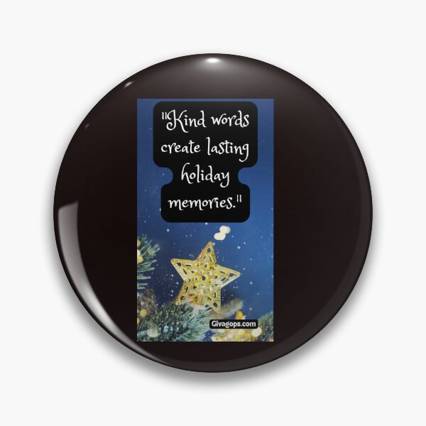 Item preview, "Kind words create lasting holiday memories." designed and sold by CUTESTUFFnow.