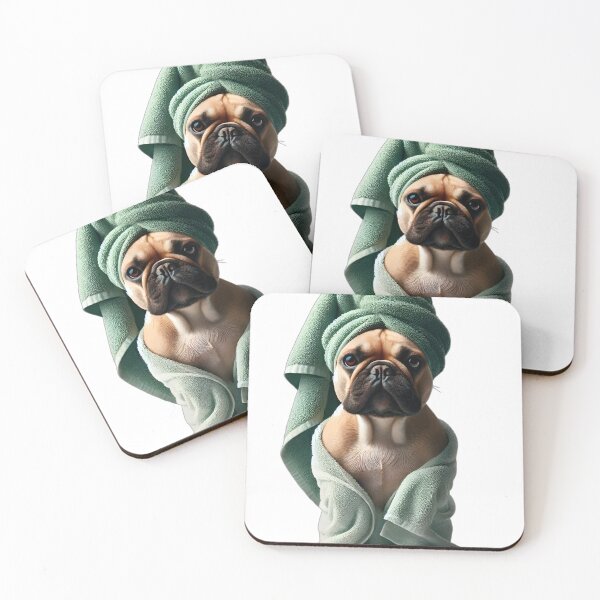 Item preview, Bulldog dog bathrobe spas design designed and sold by Dan9010.
