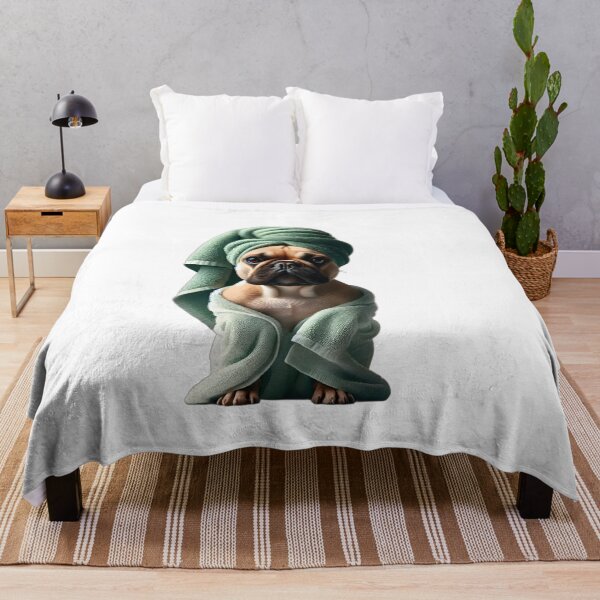 Item preview, Bulldog dog bathrobe spas design designed and sold by Dan9010.