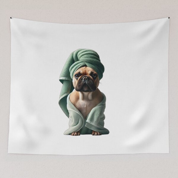Item preview, Bulldog dog bathrobe spas design designed and sold by Dan9010.
