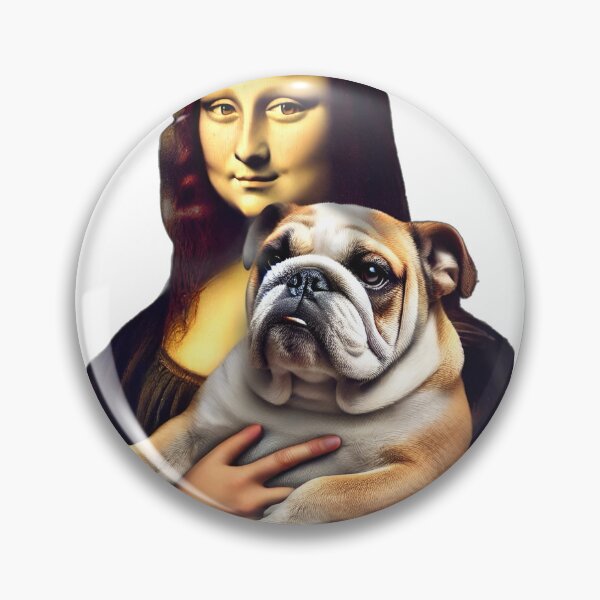 Item preview, Bulldog dog Mona Lisa, Mona Lisa design designed and sold by Dan9010.