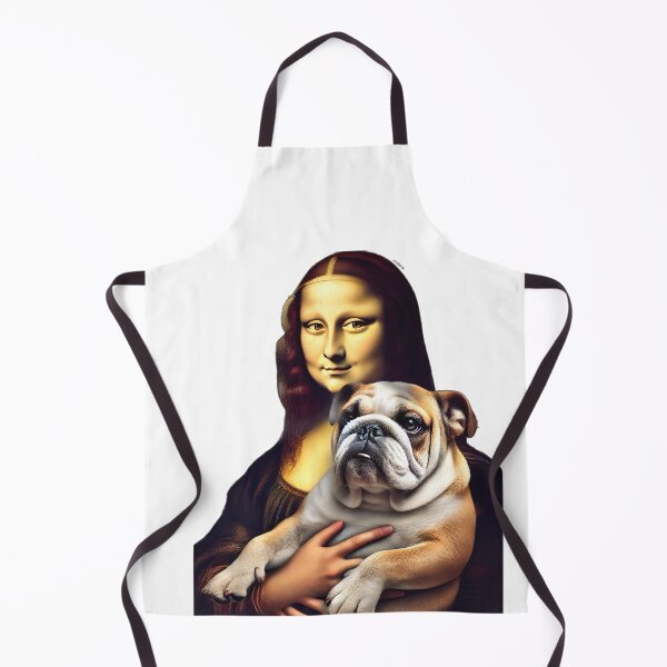 Item preview, Bulldog dog Mona Lisa, Mona Lisa design designed and sold by Dan9010.