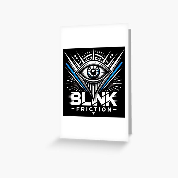 Blink Friction Magazine Cover Design by Tale Teller Club Publishing Greeting Card