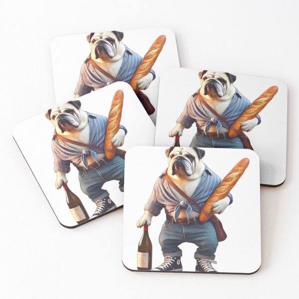 Item preview, French Bulldog Fashion Bread Wine Design designed and sold by Dan9010.