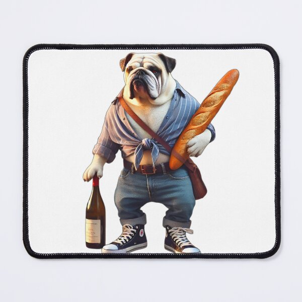 Item preview, French Bulldog Fashion Bread Wine Design designed and sold by Dan9010.