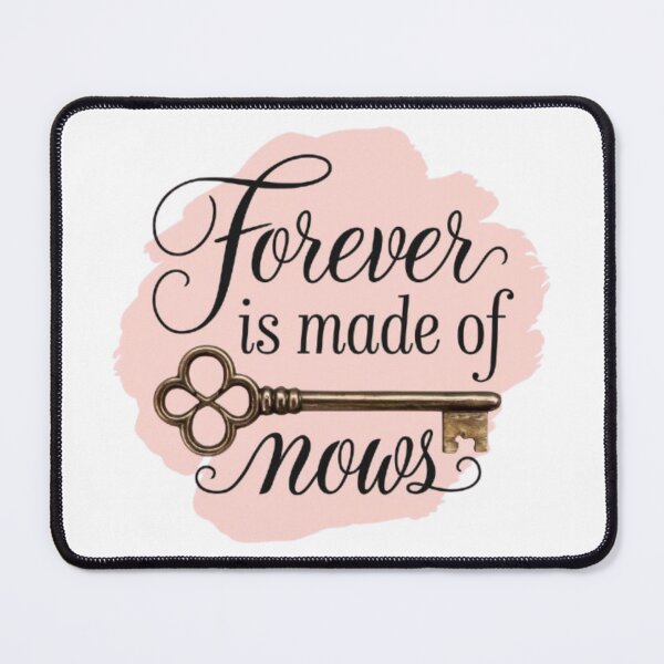 Item preview, Forever is Made of Nows – Inspirational Key Design with Elegant Calligraphy designed and sold by GemBob Creations.