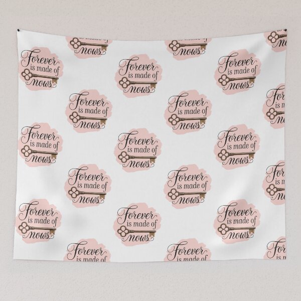 Item preview, Forever is Made of Nows – Inspirational Key Design with Elegant Calligraphy designed and sold by GemBob Creations.