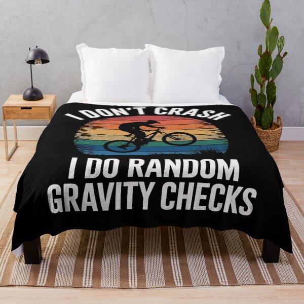 Item preview, Funny Bike Riding Humorous Gravity Check designed and sold by InsanseCreation.