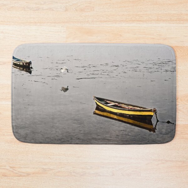 Item preview, Colorful boats resting at low tide in Diu, Gujarat designed and sold by franck380.