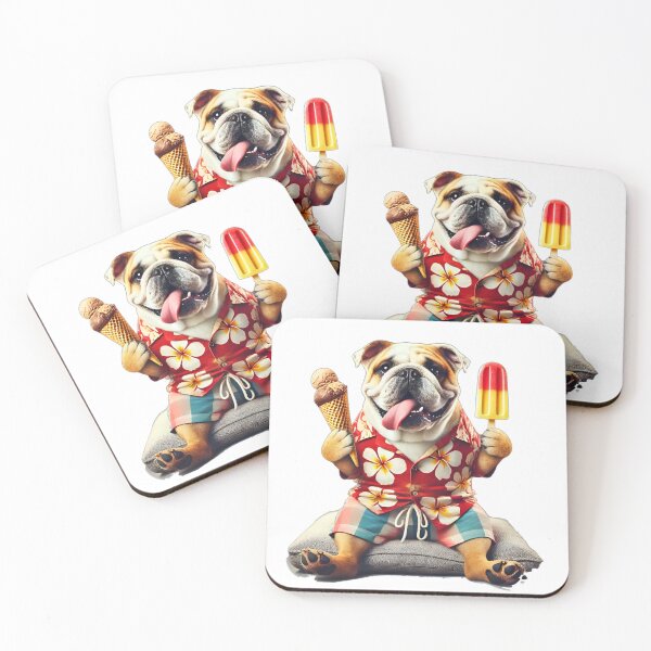 Item preview, Greedy Bulldog Dog Ice Cream Candy Design designed and sold by Dan9010.