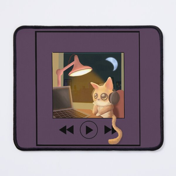 Item preview, Cute cat listening to music and chillin lofi vibes designed and sold by noicethingys.