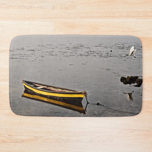 Item preview, Colorful boats resting at low tide in Diu, Gujarat designed and sold by franck380.