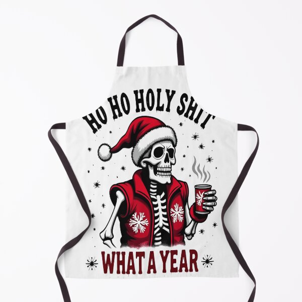 Item preview, "Ho Ho Holy Shit What A Year" Skeleton Christmas Coffee Mug designed and sold by Mosaic-97.