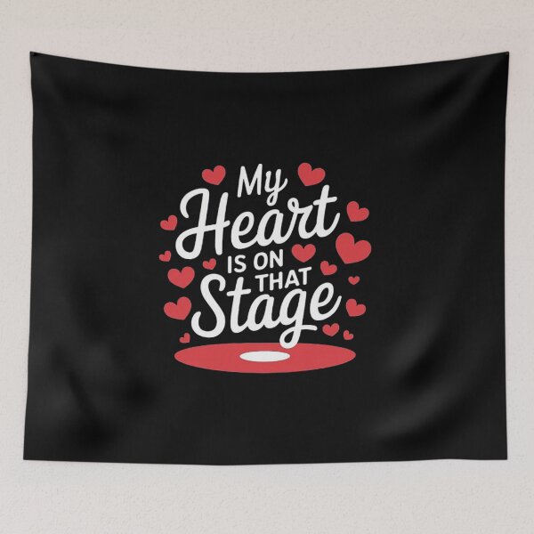 Item preview, Passionate Performer Design with Heart Motif designed and sold by love3617.