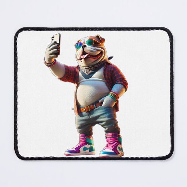 Item preview, Bulldog dog selfie phone design designed and sold by Dan9010.